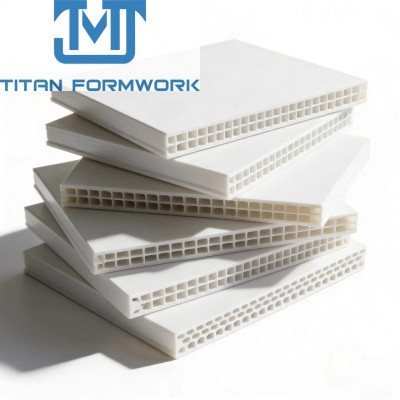 Betonska oplata Šperploča PVC PP šuplja Nova vrsta plastične ploče za oplatu sa okruglim rupom